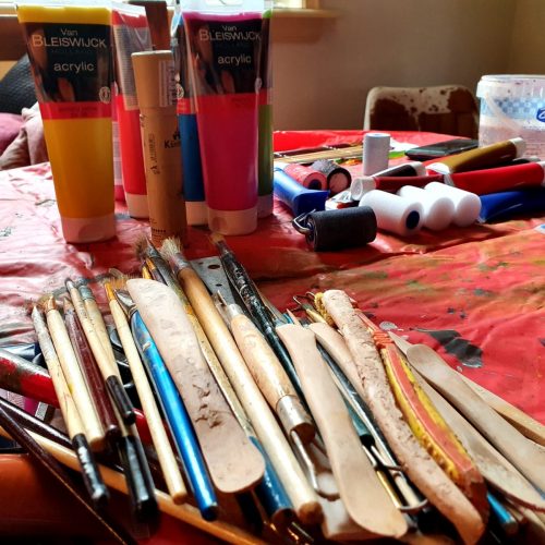 Materialen Action Painting